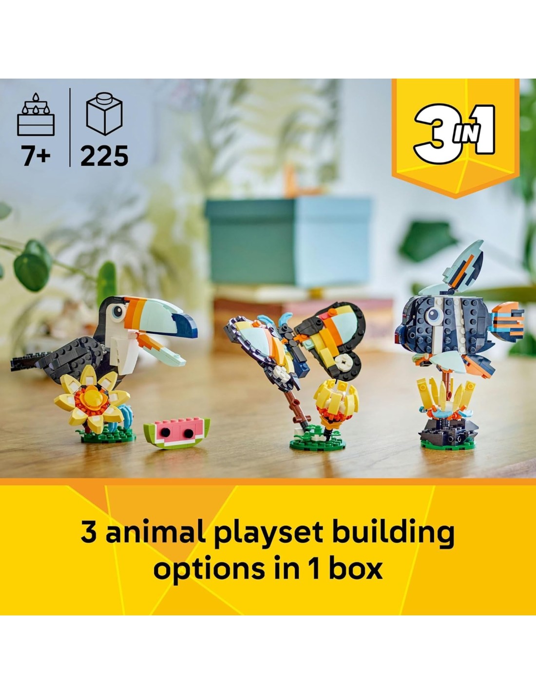 GIOCATTOLO PUBBLICIZZATO: vendita online LEGO 31173 Creator 3 in 1 Animali Selvatici: Tucano Tropicale in offerta