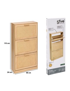 SCARPIERA 209394 CANE DRAWY 3 CASSETTI 60X24X113CM LEGNO