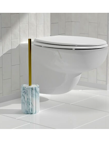 PORTASCOPINO 213323 MARBY 10X42CM RESINA BIANCO