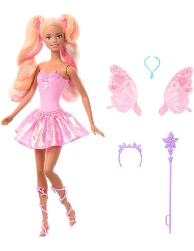 Barbie Fata JCP76 con outfit cambia colore e bacchetta | shopincasa.it