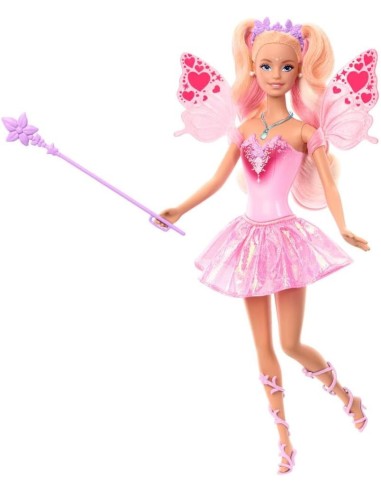Barbie Fata JCP76 con outfit cambia colore e bacchetta | shopincasa.it