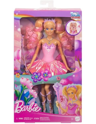 Barbie Fata JCP76 con outfit cambia colore e bacchetta | shopincasa.it
