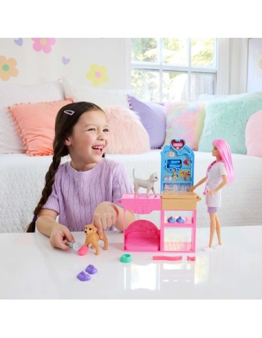 Barbie Veterinaria con cuccioli e pasta modellabile | shopincasa.it