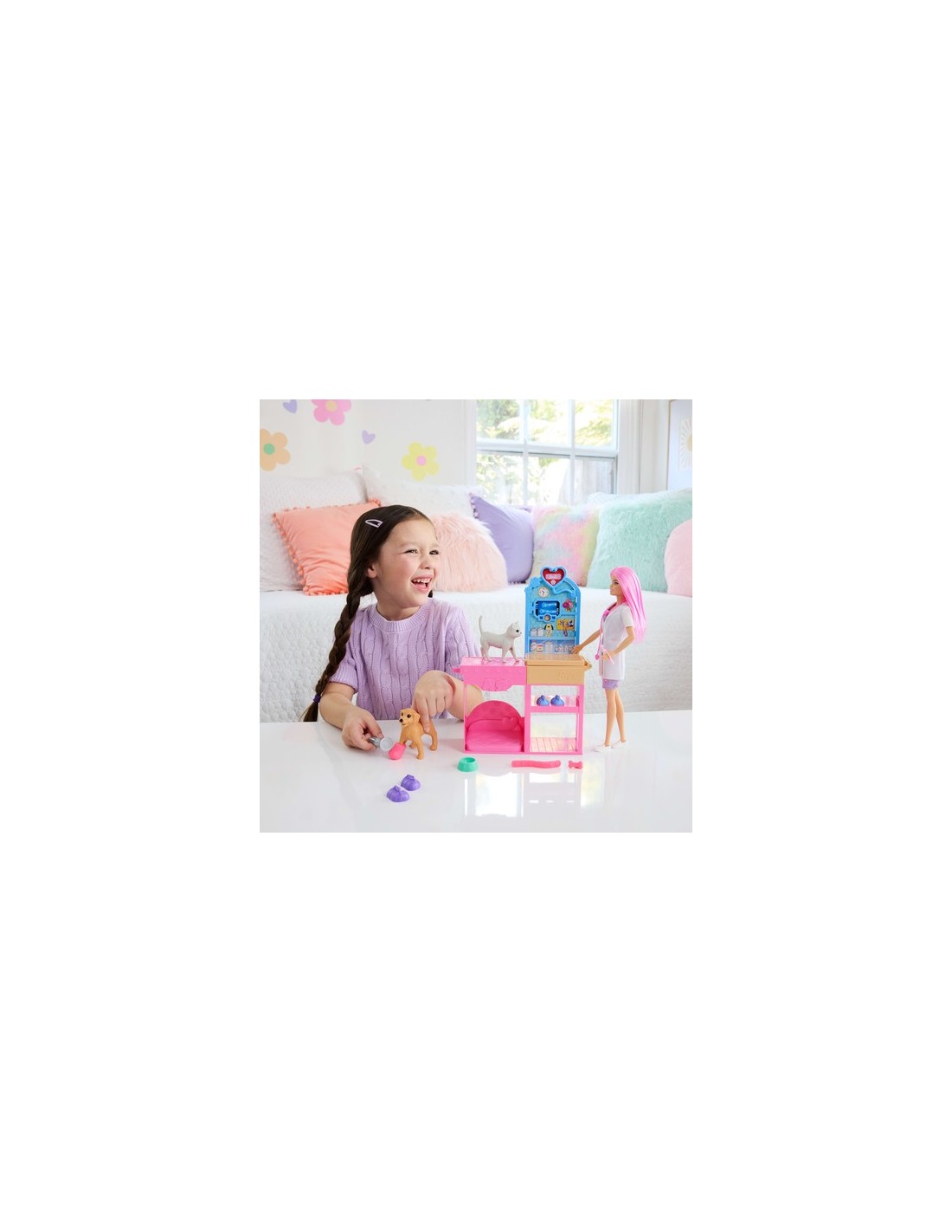 Barbie Veterinaria con cuccioli e pasta modellabile | shopincasa.it