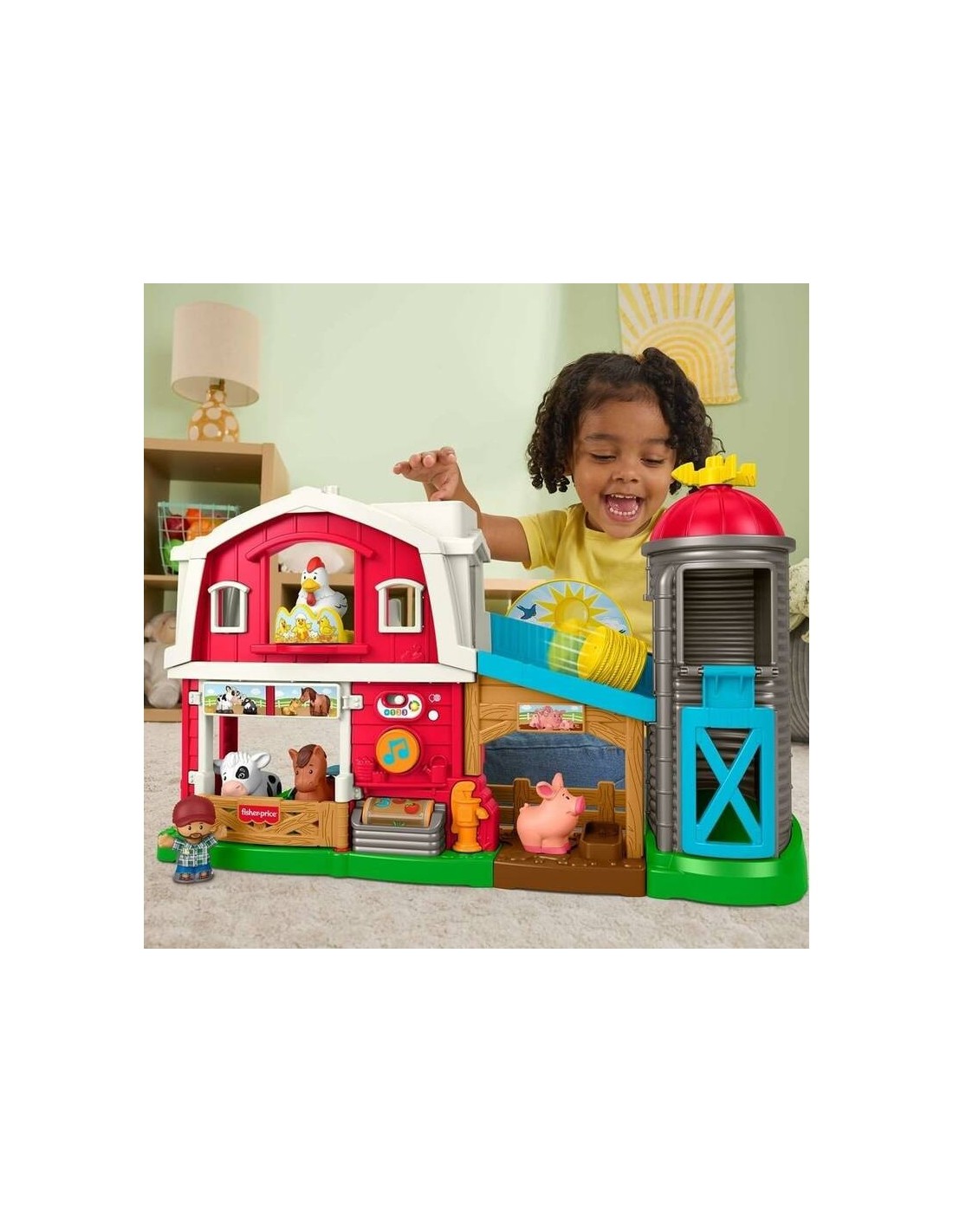 Fisher‑Price Little People Divertente Fattoria Animali Felici Multilingue | Shop in Casa