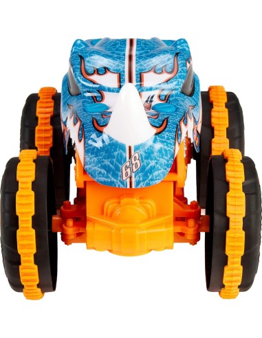 Hot Wheels Monster Trucks RC 1:24 Rhinomite con sterzo anteriore e pneumatici Grip Action | shopincasa.it