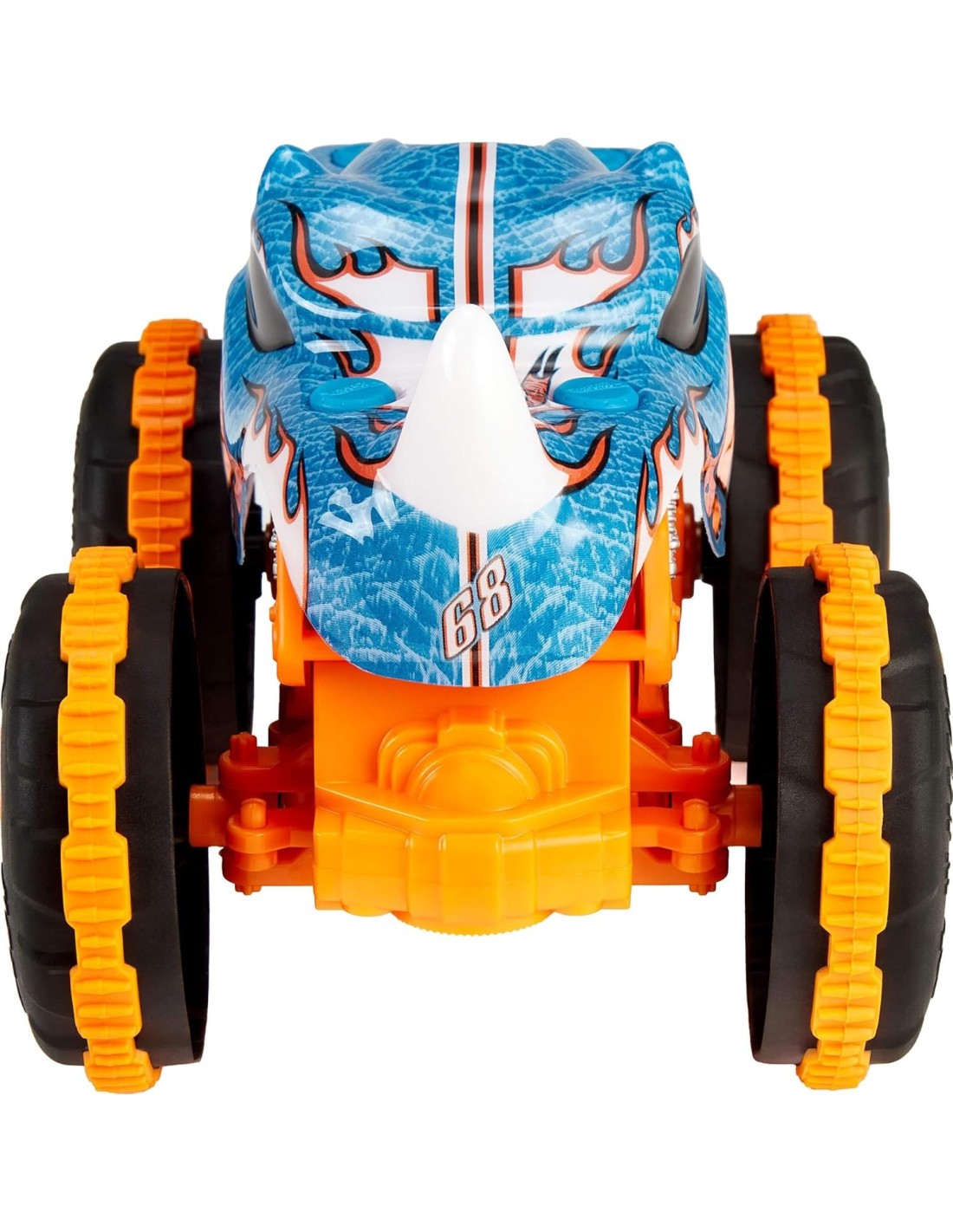Hot Wheels Monster Trucks RC 1:24 Rhinomite con sterzo anteriore e pneumatici Grip Action | shopincasa.it