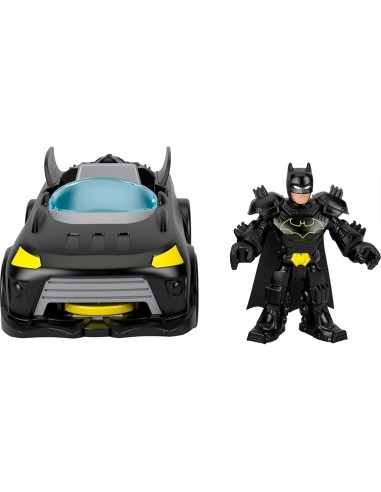 Imaginext DC Super Friends Metal Force Batmobile con luci e suoni, Batman, lanciatore e dischi | shopincasa.it