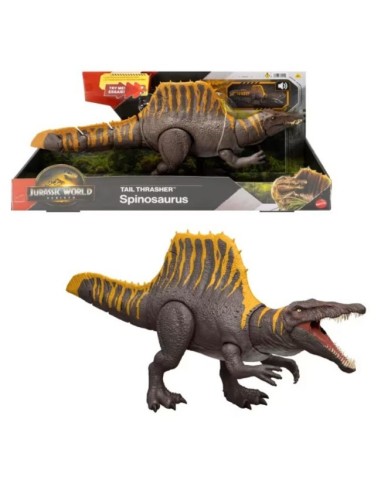 Jurassic World Spinosauro Attacco Furioso con pinna dorsale e coda mobili JGB56 | shopincasa.it