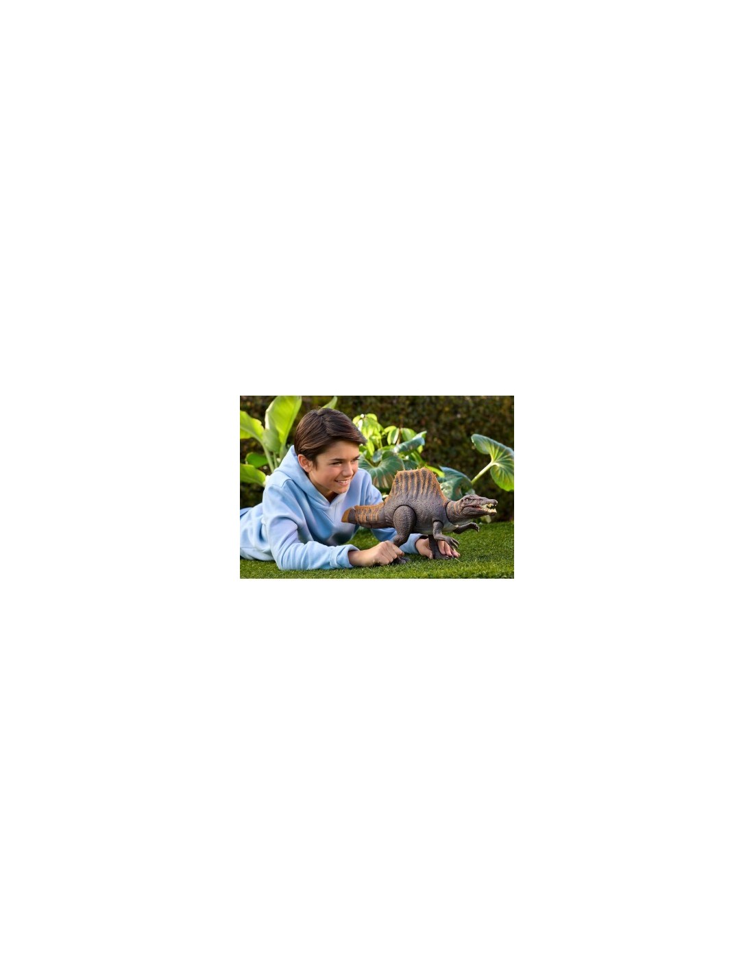 Jurassic World Spinosauro Attacco Furioso con pinna dorsale e coda mobili JGB56 | shopincasa.it