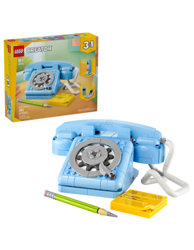 GIOCATTOLO PUBBLICIZZATO: vendita online LEGO Creator 31174 Telefono Retrò – Set 3 in 1 Vintage in offerta