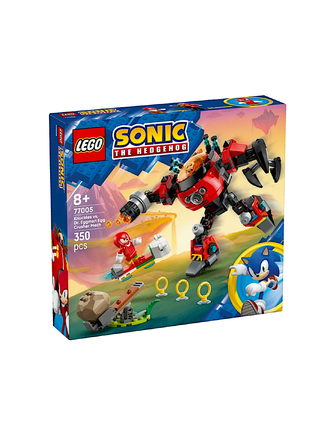 SONIC 77005 KNUCKLES VS MECH EGG CRUSHER DEL DR.EGGMAN