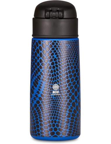 THERMOS E PORTAVIVANDE: vendita online Seven Inter, borraccia termica, blu, 460 ml, acciaio inox, 19x7 cm, caldo 12h, freddo ...