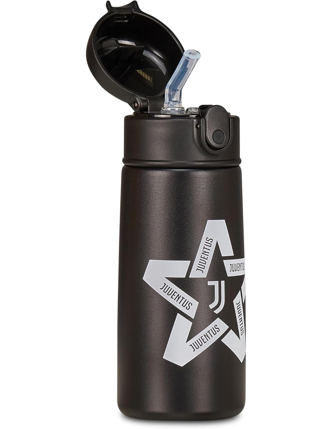 THERMOS E PORTAVIVANDE: vendita online Seven Juventus, borraccia termica, nera, 460 ml, acciaio inox, 19x7 cm, caldo 12h, fre...