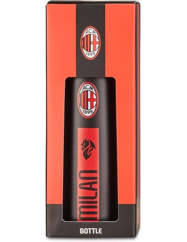 THERMOS E PORTAVIVANDE: vendita online Seven Milan, borraccia termica, nera, 460 ml, acciaio inox, 19x7 cm, caldo 12h, freddo...