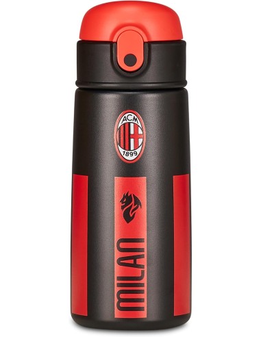 THERMOS E PORTAVIVANDE: vendita online Seven Milan, borraccia termica, nera, 460 ml, acciaio inox, 19x7 cm, caldo 12h, freddo...