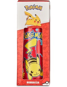 THERMOS E PORTAVIVANDE: vendita online Seven Pokémon, borraccia termica, rossa, 460 ml, acciaio inox, 19x7 cm, caldo 12h, fre...