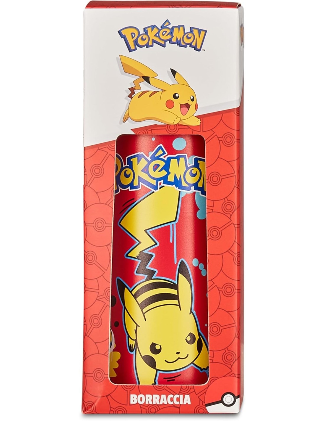 THERMOS E PORTAVIVANDE: vendita online Seven Pokémon, borraccia termica, rossa, 460 ml, acciaio inox, 19x7 cm, caldo 12h, fre...