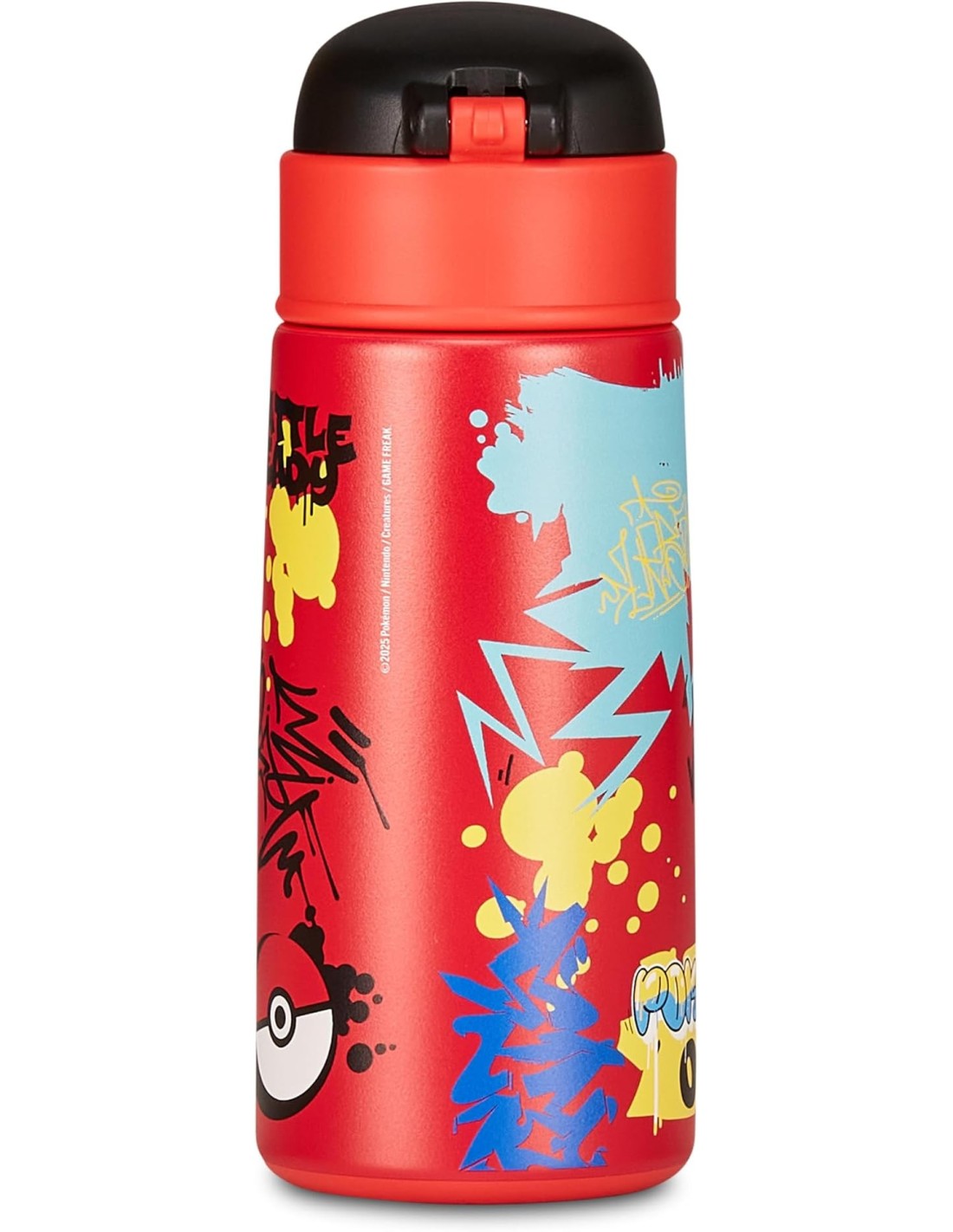 THERMOS E PORTAVIVANDE: vendita online Seven Pokémon, borraccia termica, rossa, 460 ml, acciaio inox, 19x7 cm, caldo 12h, fre...