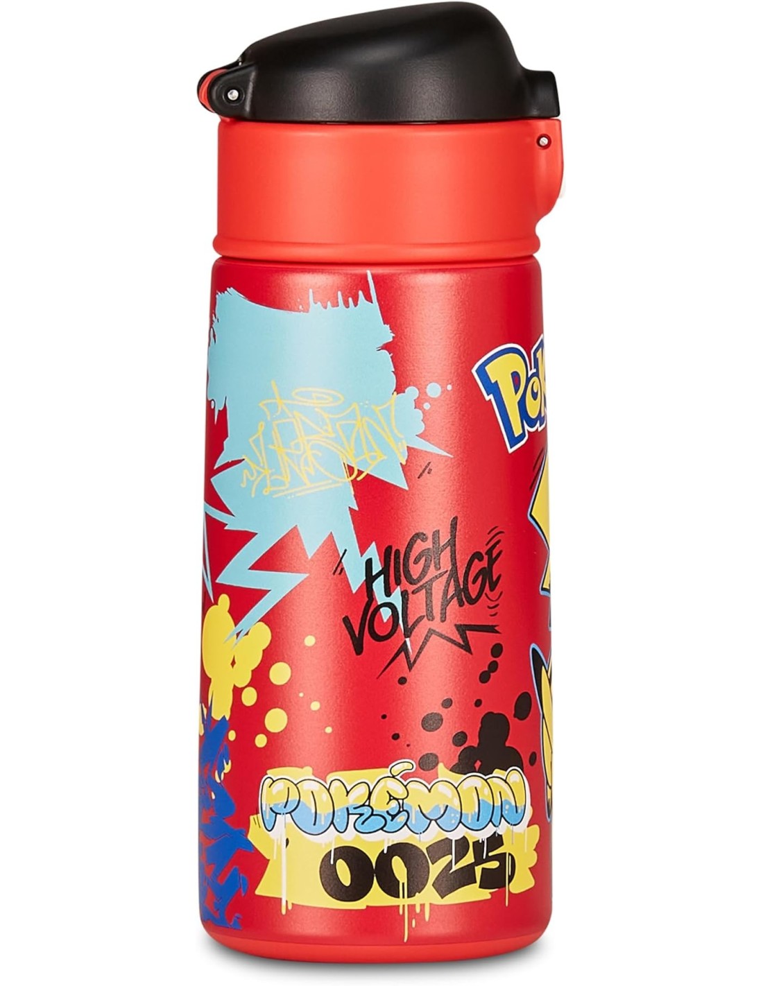 THERMOS E PORTAVIVANDE: vendita online Seven Pokémon, borraccia termica, rossa, 460 ml, acciaio inox, 19x7 cm, caldo 12h, fre...