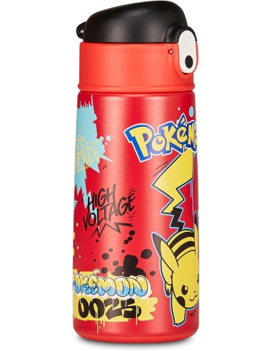 THERMOS E PORTAVIVANDE: vendita online Seven Pokémon, borraccia termica, rossa, 460 ml, acciaio inox, 19x7 cm, caldo 12h, fre...
