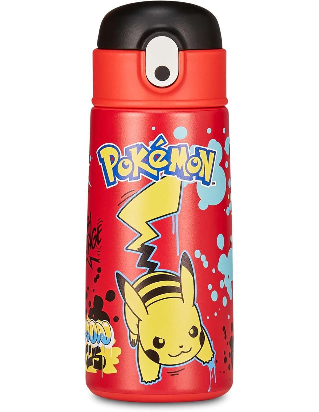 THERMOS E PORTAVIVANDE: vendita online Seven Pokémon, borraccia termica, rossa, 460 ml, acciaio inox, 19x7 cm, caldo 12h, fre...
