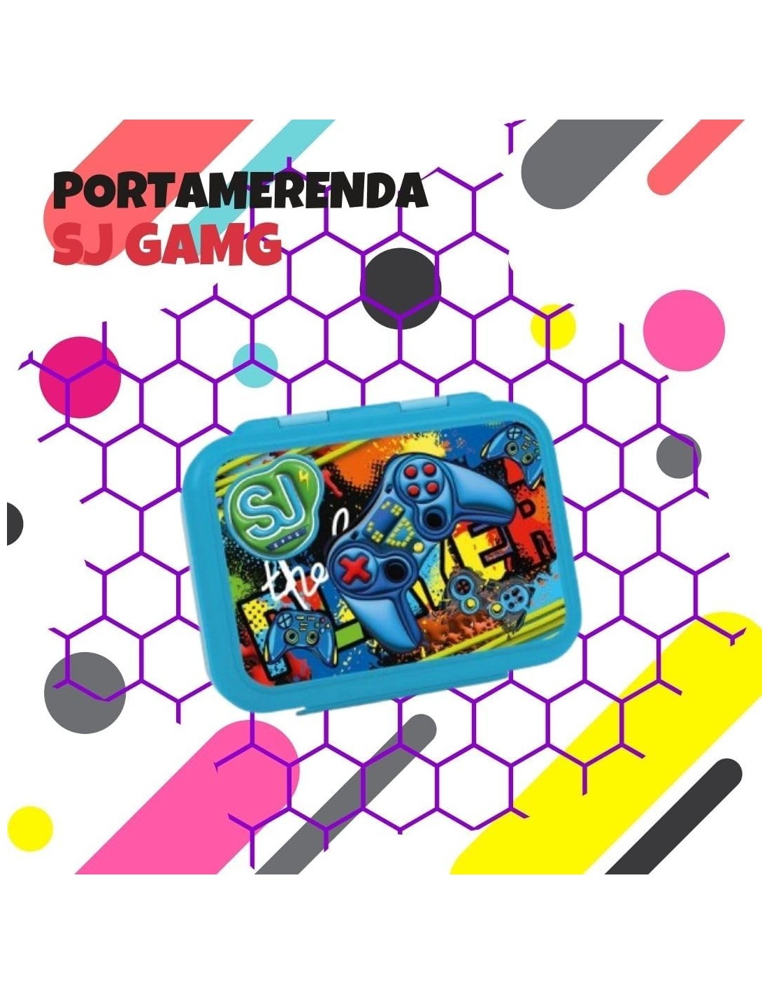 THERMOS E PORTAVIVANDE: vendita online SJ Gang, Porta Merenda, Game Boy, per Scuola Elementare, 16x12x7 cm, Acciaio 304, Dopp...