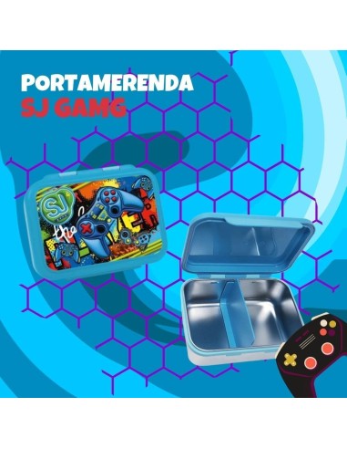 THERMOS E PORTAVIVANDE: vendita online SJ Gang, Porta Merenda, Game Boy, per Scuola Elementare, 16x12x7 cm, Acciaio 304, Dopp...