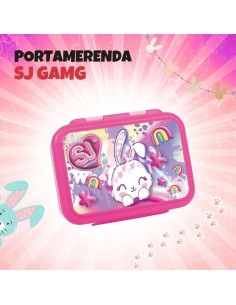 THERMOS E PORTAVIVANDE: vendita online SJ Gang, Porta Merenda, Bunny Love Girl, per Scuola Elementare, 16x12x7 cm, Acciaio 30...