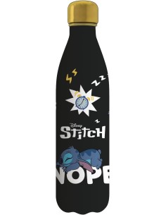 THERMOS E PORTAVIVANDE: vendita online Seven, Borraccia Termica, Lilo & Stitch, Nera, 500 ml, 26x7 cm, Acciaio Inox, Bambina,...