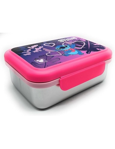 THERMOS E PORTAVIVANDE: vendita online Seven, Portamerenda, Disney STITCH, 850 ml, 18x12x7 cm, Acciaio Inox, Bambino, Scuola,...