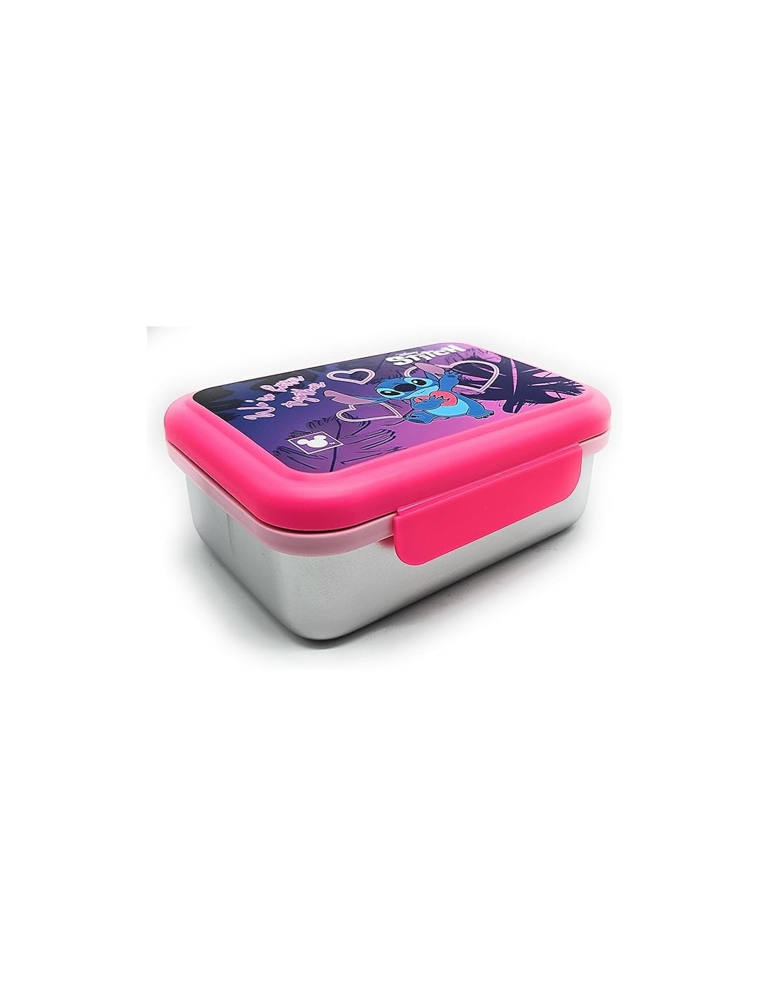THERMOS E PORTAVIVANDE: vendita online Seven, Portamerenda, Disney STITCH, 850 ml, 18x12x7 cm, Acciaio Inox, Bambino, Scuola,...