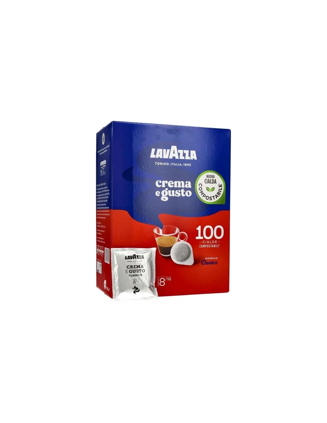 100 Cialde Lavazza Crema e Gusto Classico per Espresso | Shopincasa.it