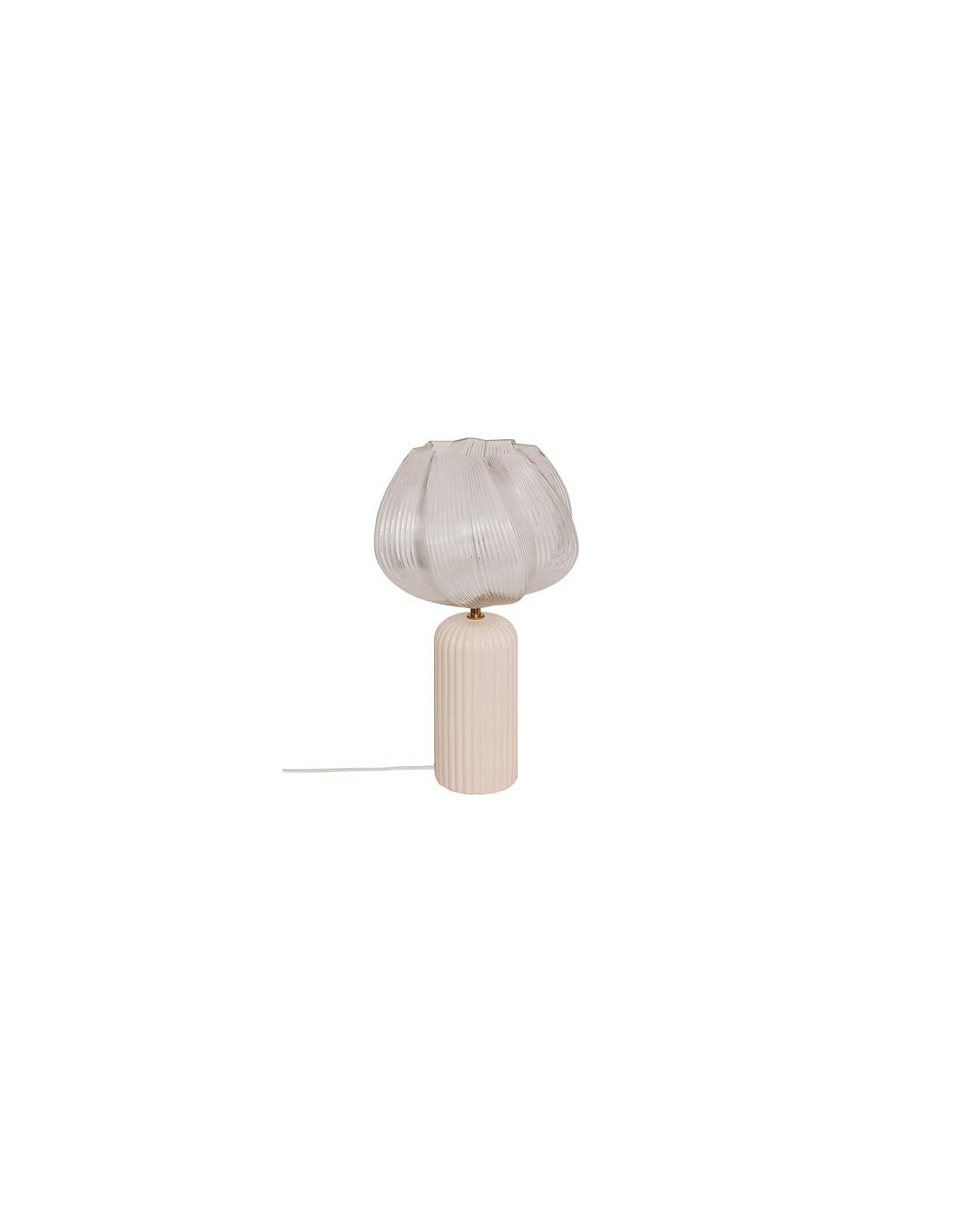 ILLUMINAZIONE: vendita online Lampada Phylas, D. 27,5 cm, A. 45,5 cm, ceramica beige, design moderno, arredo elegante in offerta