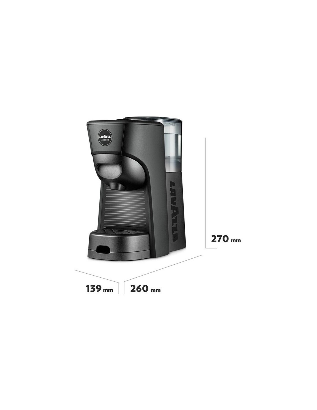 Lavazza Tiny ECO Nera A Modo Mio 1450 W | Shopincasa.it