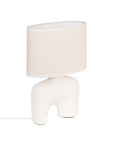 ILLUMINAZIONE: vendita online Lampada Gaby, bianca, H. 31,5 cm, L. 22 cm, design moderno, ceramica, collezione Wonja in offerta