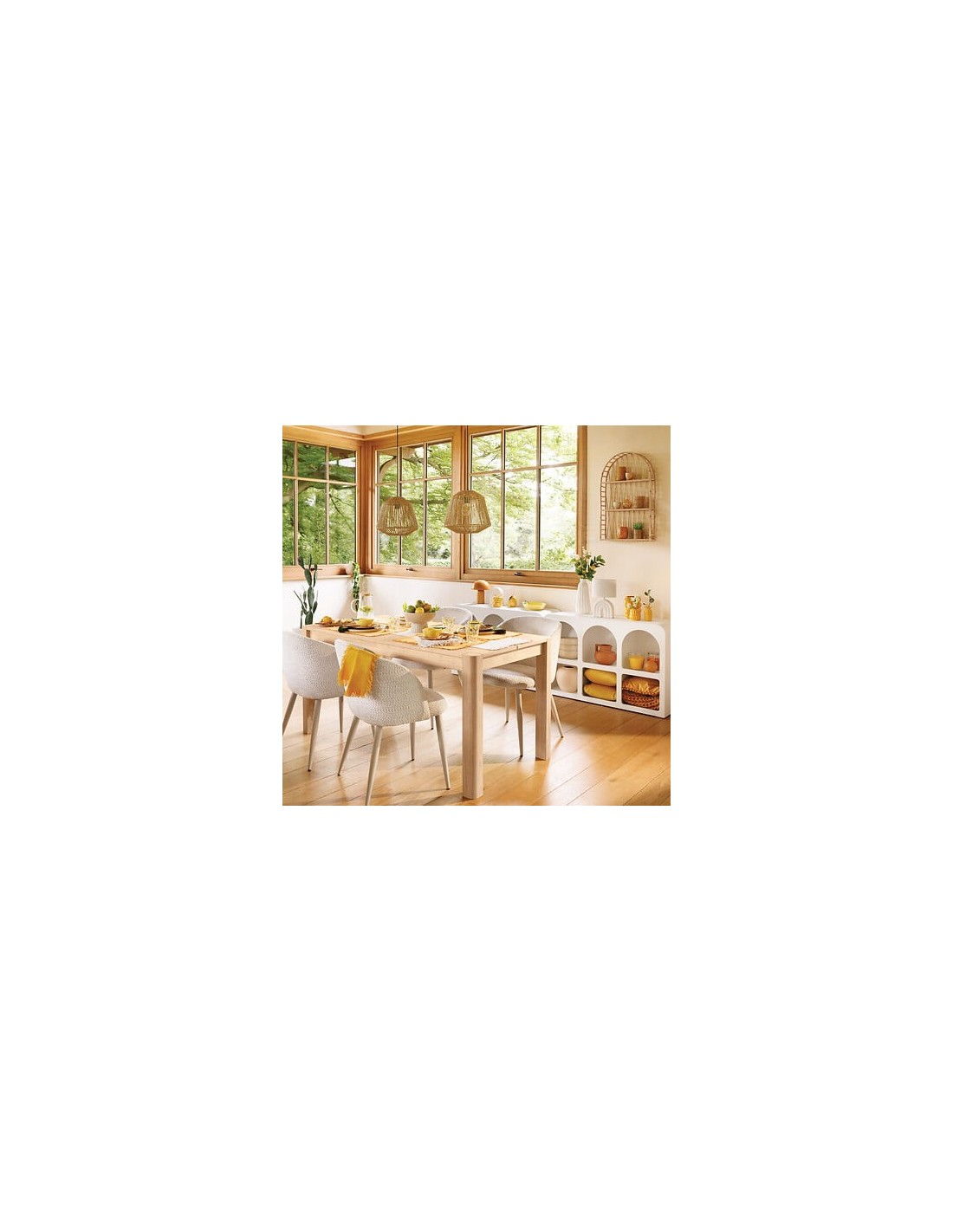 ILLUMINAZIONE: vendita online Lampada Gabin, bianca, H. 32 cm, L. 20 cm, design compatto, ceramica moderna in offerta