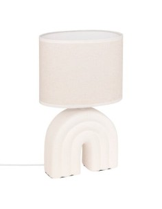 ILLUMINAZIONE: vendita online Lampada Gabin, bianca, H. 32 cm, L. 20 cm, design compatto, ceramica moderna in offerta