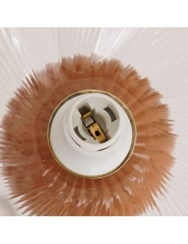 ILLUMINAZIONE: vendita online Lampada Phylas, D. 27,5 cm, A. 45,5 cm, ceramica camel, vetro, design moderno, decorazione eleg...
