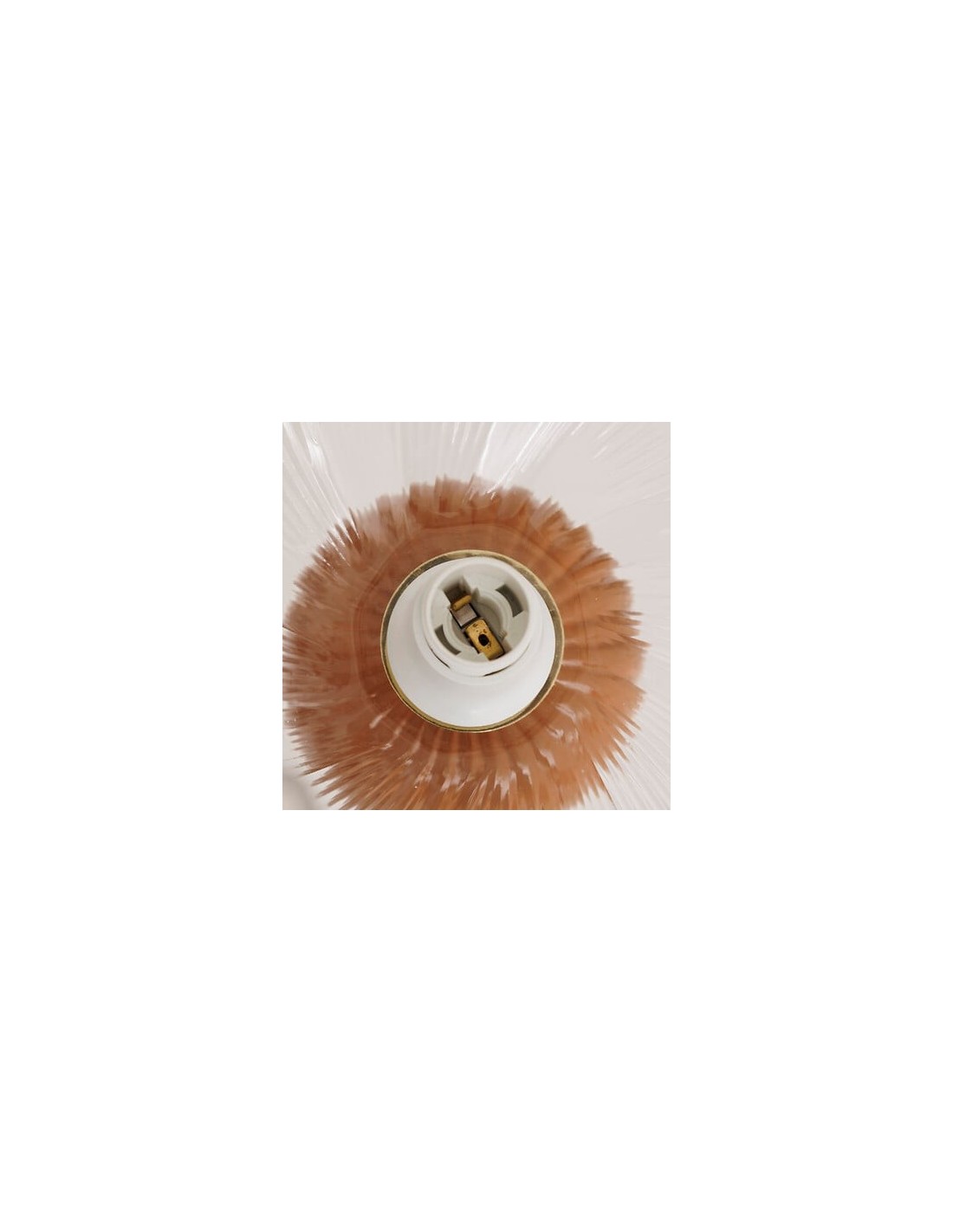 ILLUMINAZIONE: vendita online Lampada Phylas, D. 27,5 cm, A. 45,5 cm, ceramica camel, vetro, design moderno, decorazione eleg...