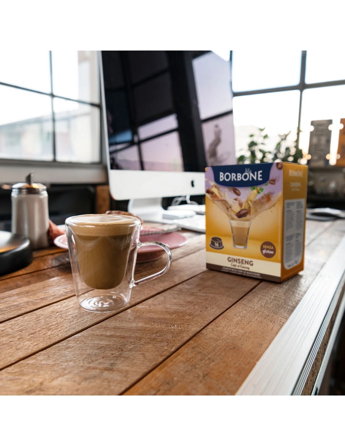 16 Capsule Borbone Ginseng Compatibili A Modo Mio | Shopincasa.it