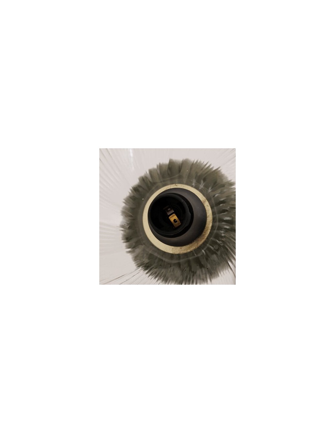 ILLUMINAZIONE: vendita online Lampada Phylas, D. 27,5 cm, A. 45,5 cm, ceramica verde kaki, vetro, design decorativo moderno i...