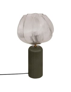 ILLUMINAZIONE: vendita online Lampada Phylas, D. 27,5 cm, A. 45,5 cm, ceramica verde kaki, vetro, design decorativo moderno i...