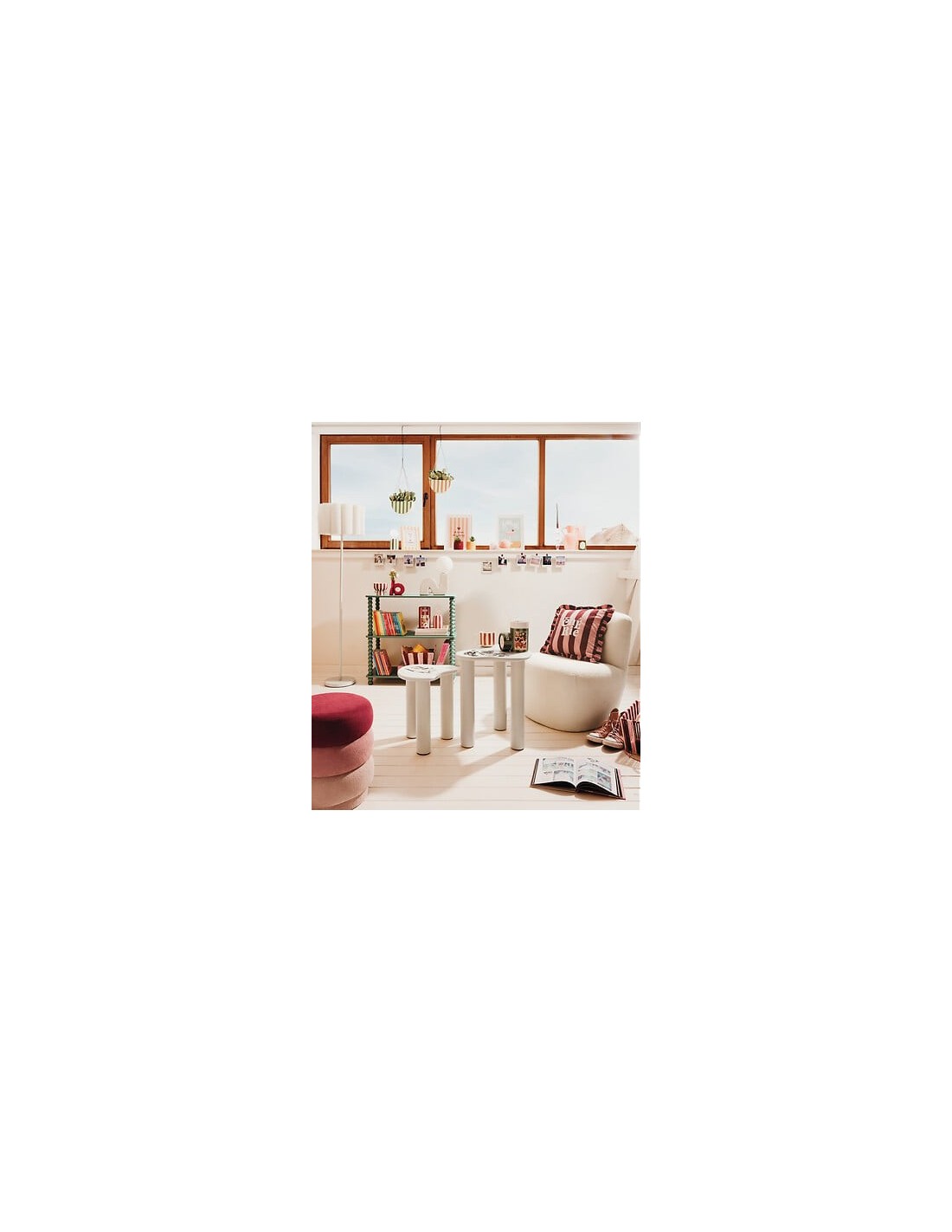 ILLUMINAZIONE: vendita online Lampada Sibil, H. 33,5 cm, L. 28,4 cm, terracotta beige, boule opaline, ceramica e vetro in off...