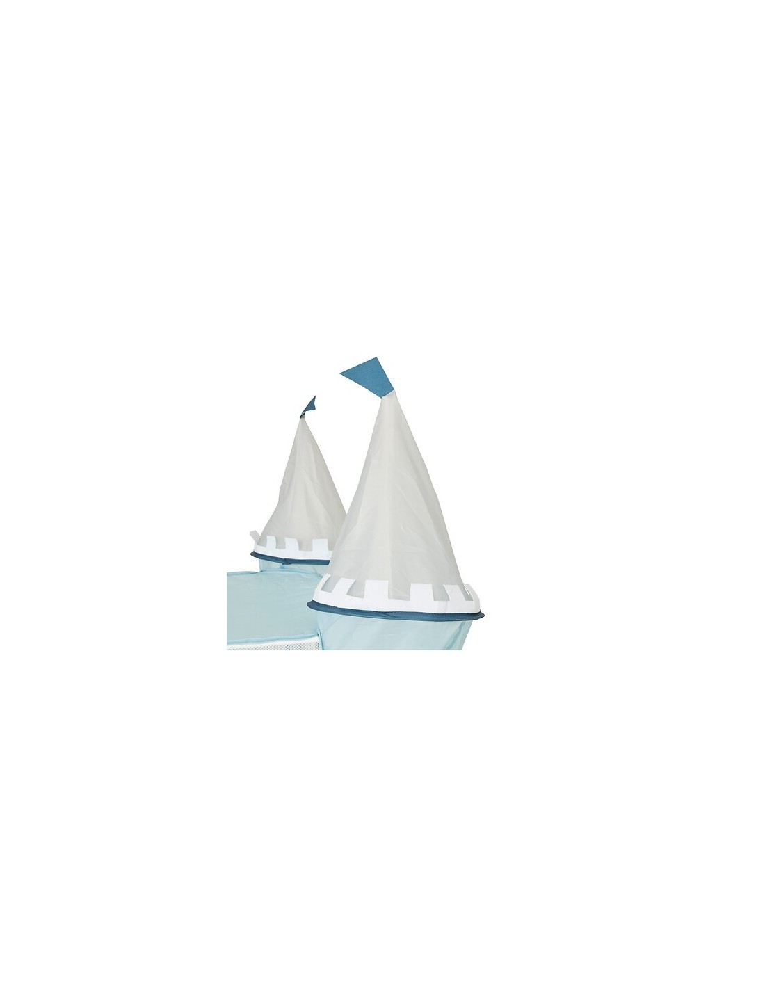 OGGETTISTICA: vendita online Tenda castello bambini, blu, L. 130 cm, P. 78 cm, H. 78 cm, leggera, con porta avvolgibile in of...