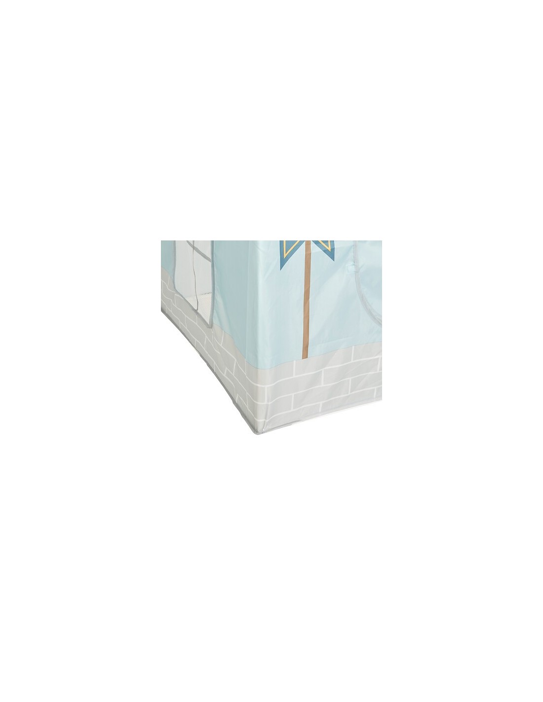 OGGETTISTICA: vendita online Tenda castello bambini, blu, L. 130 cm, P. 78 cm, H. 78 cm, leggera, con porta avvolgibile in of...
