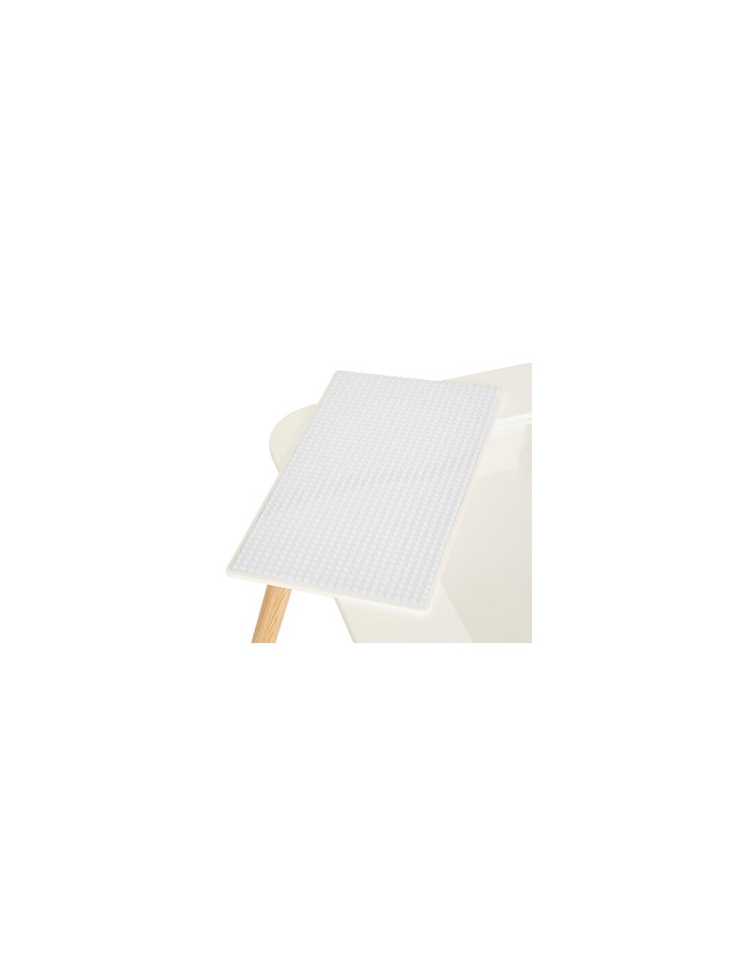 TAVOLI: vendita online Tavolo Buldy, L. 68,5 cm, P. 46,5 cm, H. 43 cm, piano reversibile, bianco, tavolino giochi bambini in ...