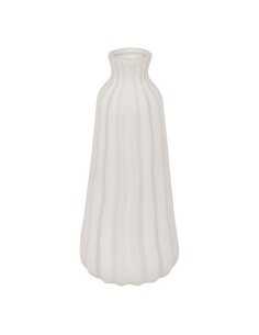 VASI D'ARREDO: vendita online Vaso Fernan, ceramica bianca, D. 13 cm, H. 30 cm, design elegante, stoneware in offerta