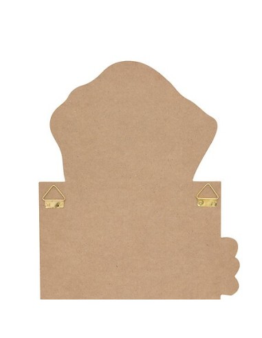 OGGETTISTICA: vendita online Metro da parete, cane Scott, legno MDF beige, H. 140 cm, L. 29 cm, decorazione bambini in offerta