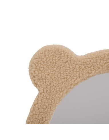 SPECCHI: vendita online Specchio boucle, orsetto Beary, diametro 33,5 cm, marrone, MDF, vetro in offerta